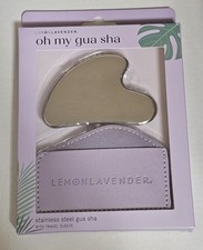 Anti-Aging 'OH MY GUA SHA' Stainless Steel Facial Tool Massager With Pouch NEW