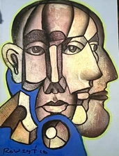 Loat Of Reasons. Original Painting 11" x 8" on paper  By Roldan West. W/COA