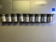 Lot of 9 Vintage Aluminum Film Canisters 35mm Screw On Lids NINE