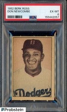 1952 Berk Ross Don Newcombe Brooklyn Dodgers PSA 6 EX-MT