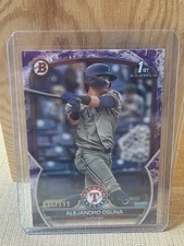 Bowman 2023 Alejandro Osuna Texas Rangers Purple Pattern /199 BP-131 RC