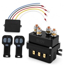 12V Wireless Winch Control Kit 500A Relay with Dual Remote for Truck, SUV