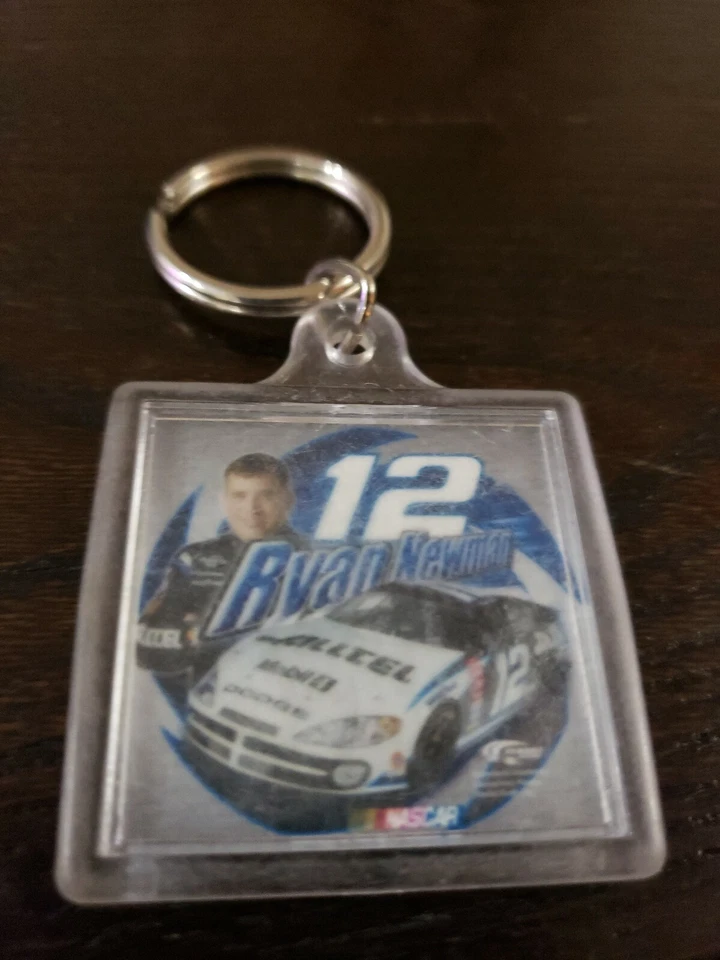 Ryan Newman #12 key chain plastic Nascar - Image 2 of 3
