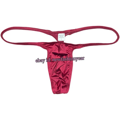 Sexy Men's Thong Ice Silk G-String Underwear Mini Bikini Briefs Jockstrap Tangas - Picture 8 of 56
