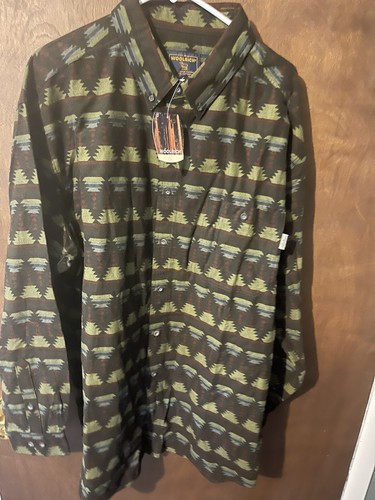 Vintage Woolrich 2XL Flannel Shirt NWT Deer Hunter Southwest Blanket Aztec XXL
