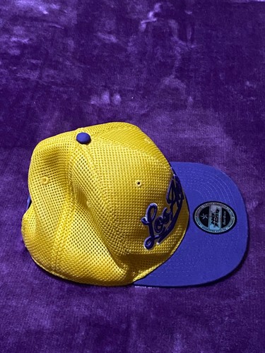 No Fear Los Angeles SnapBack Baseball Cap Yellow And Purple Adult One Size - Picture 2 of 7