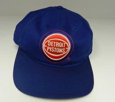 Rare Vintage Drew Pearson DETROIT PISTONS NBA Basketball Snapback Logo Hat