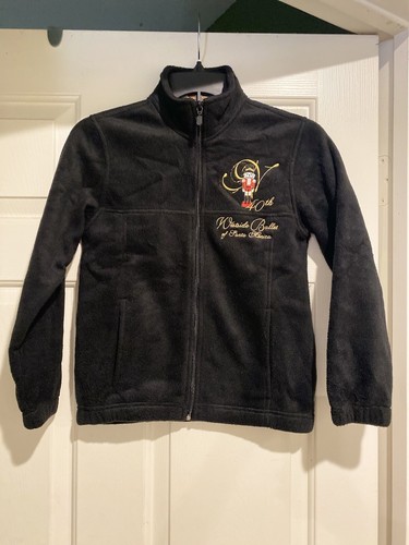 Westside Ballet Of Santa Monica Jacket Girls Small 8 Black Full Zipper New B72 - Picture 4 of 10