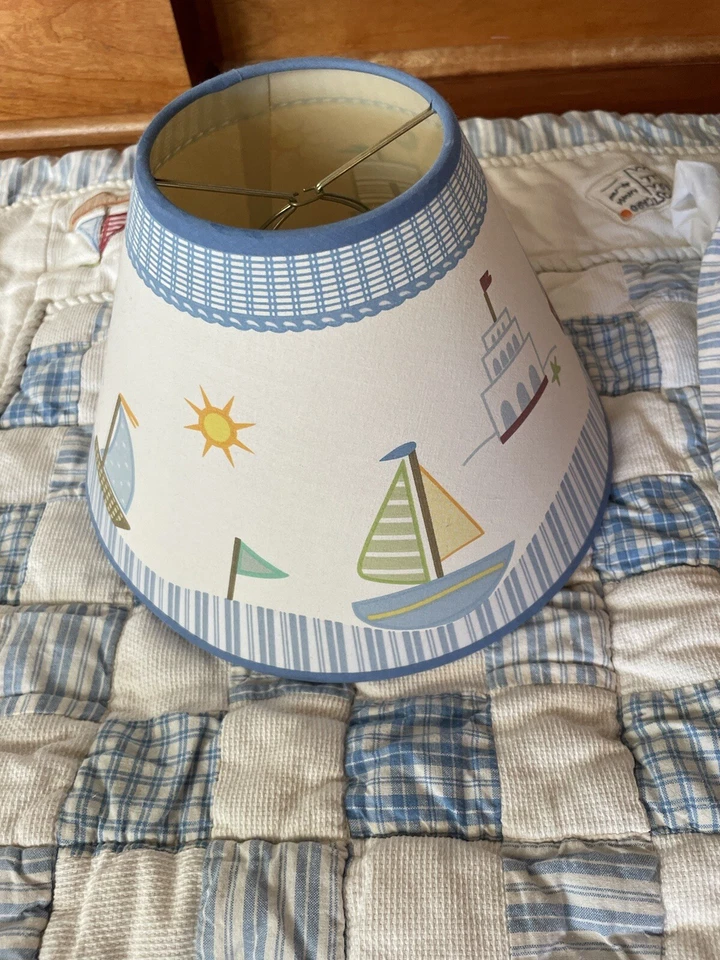 Vintage Koala Kids Crib Set Nautical Neutral Baby Nursery Anchor Sailboat VGUC - Image 3 of 4