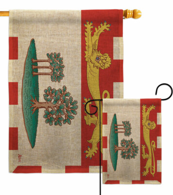 Prince Edward Island Burlap Garden Flag Canada Decorative Gift Yard House Banner