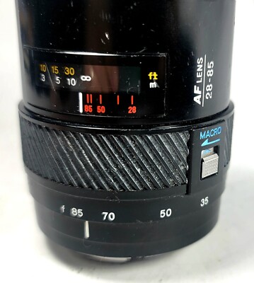 Minolta Maxxum AF Zoom 28-85mm 1:3.5 22 4.5 Lens Sell As-Is For