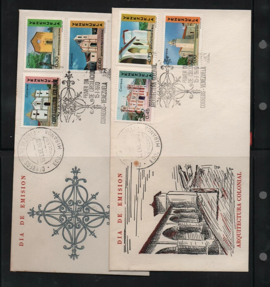 Venezuela: 1969; Scott 957-962 + Souvenir sheet + 2 F.D.C, MNH, VZ1082 - Image 2 of 2