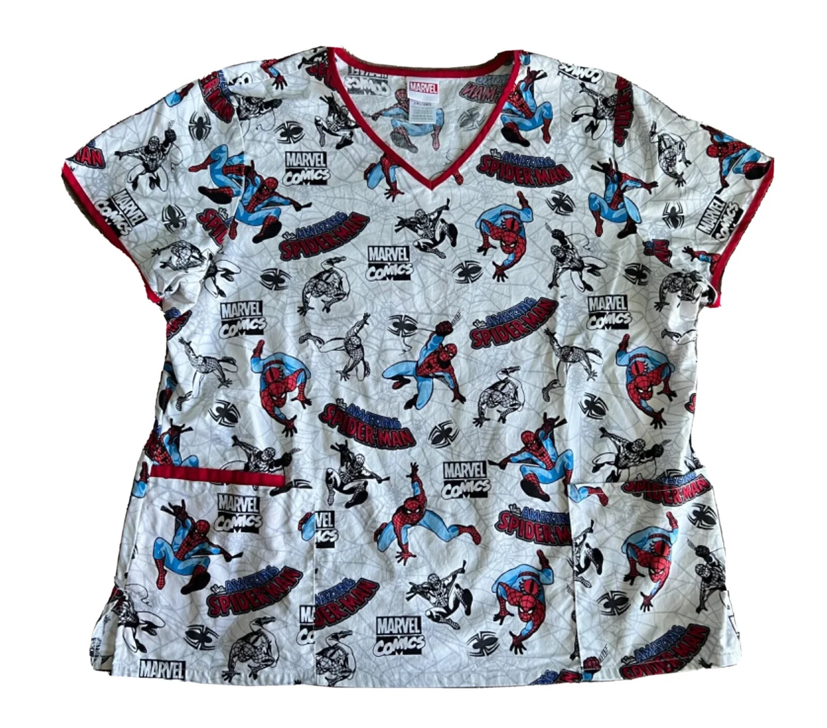 Spider man scrub top sale