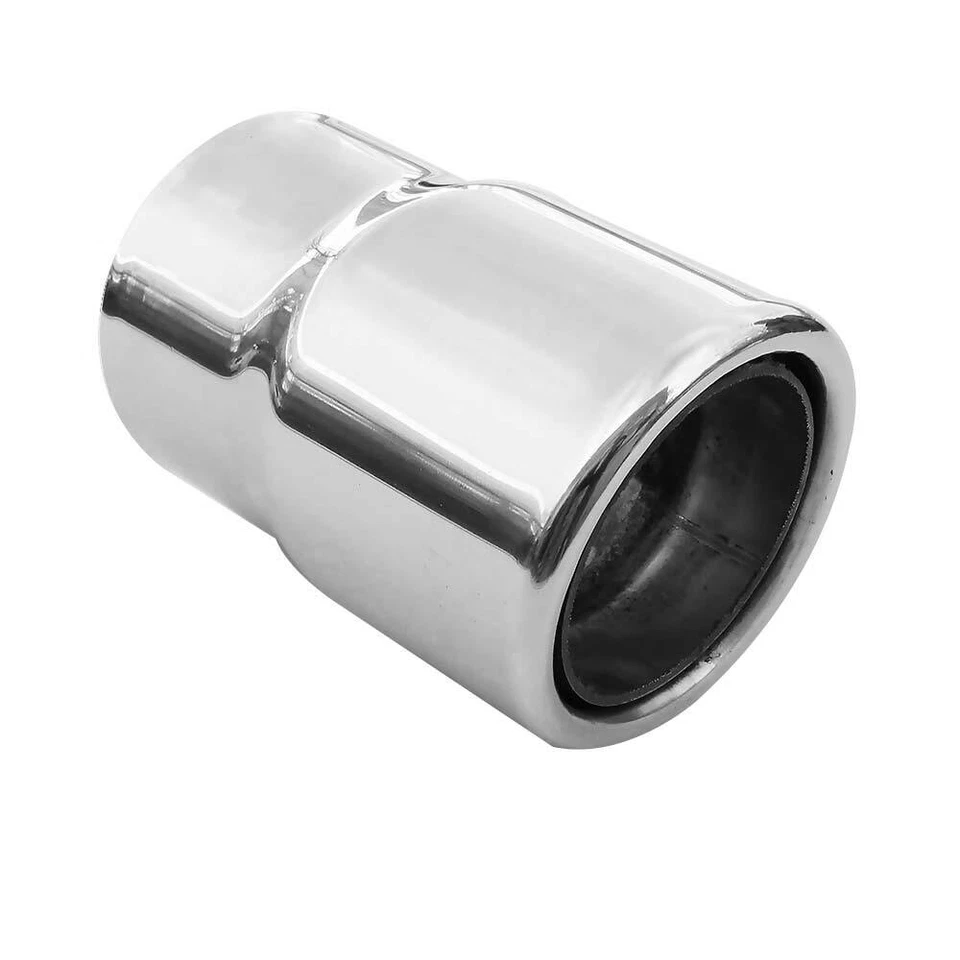 2x Exhaust Tip Trim Pipe Tail Muffler Chrome For Suzuki Grand Vitara Ignis Swift - Image 4 of 4