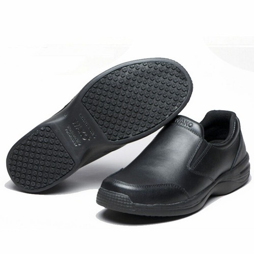 Scarpe Uomo Pelle Chef Antiscivolo Cucina Ristorante Sicurezza Impermeabili Scarpe - Foto 9 di 12
