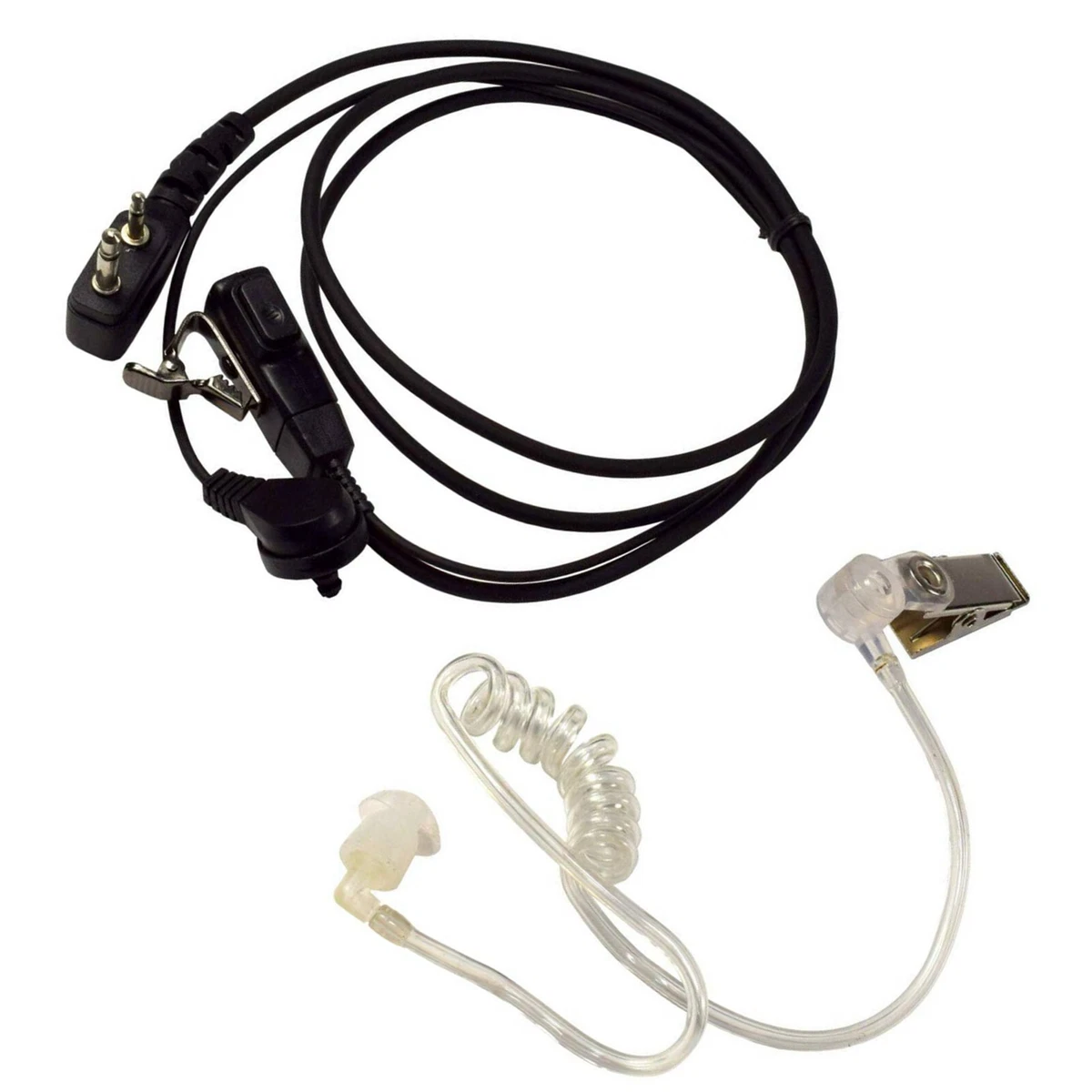 HQRP Earpiece Headset Mic for ICOM IC T2A IC 02AT IC 03AT IC A4E