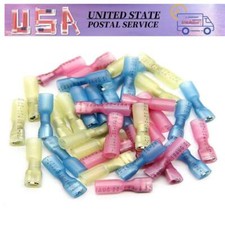 Spade/Ring/Fork/Piggyback 50PCS 22-10 AWG Heat Shrink Wire Connectors Terminals