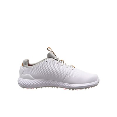 PUMA Power Adapt 2.0 Golf  Lace-Up White Smooth Leather Mens Trainers 190581 01