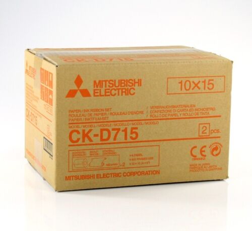 Mitsubishi Electric CK-D715 Papel + Cinta para 800 Impresiones 10x15 - Picture 1 of 2