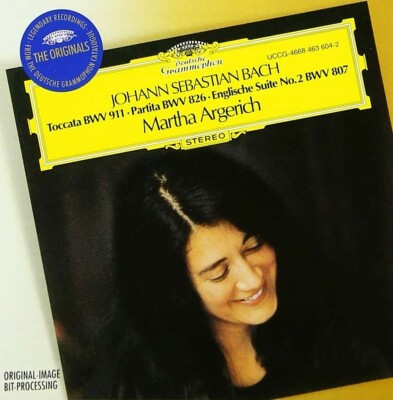 Martha Argerich Piano SEALED NEW CD ''J.S.Bach: Piano Works'' Japan OBI