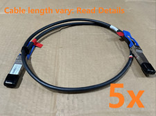 Lot of 5 - CCI 100GbE QSFP28 to QSFP28 PVC 30AWG Passive Cable 187-D002-1