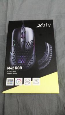 XTRFY M42 RGB Wired Ultralight Gaming Mouse Good Condition Used
