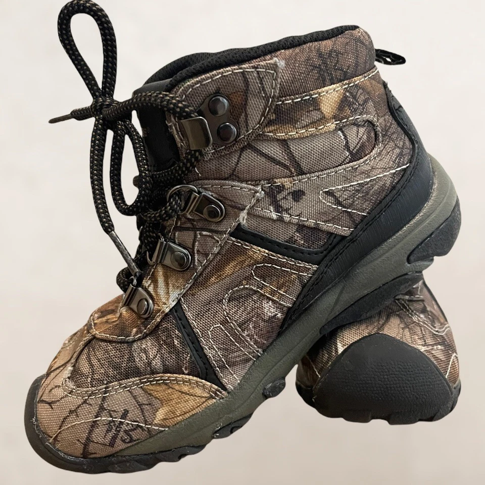 Молодежь RealTree камуфляж туристические ботинки и Magellan камуфляж оба размер 1 - Изображение 3 из 4