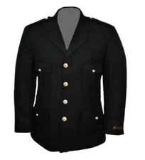 ANCHOR UNIFORM 710BL WOMENS CLASS A SIZE 10R SINGLE BREASTED SILVER FD BUTTON