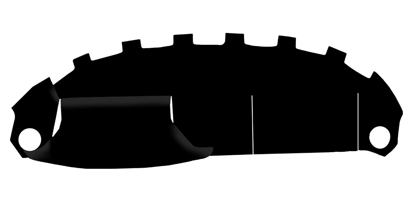 Dashboard Dash Mat Cover for 1987-1991 Ferrari Testarossa (Sedona Suede)