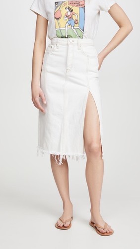 free people mambo denim skirt