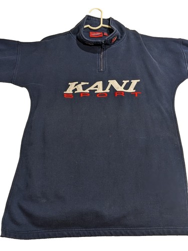 KARL KANI Vintage Men's Short Sleeve Shirt Size XL Vtg 1990's Hip