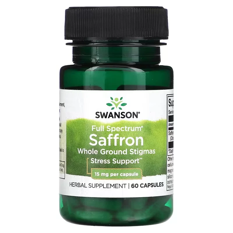 Swanson Saffron 15mg 60 Capsules | Mood & Stress Support
