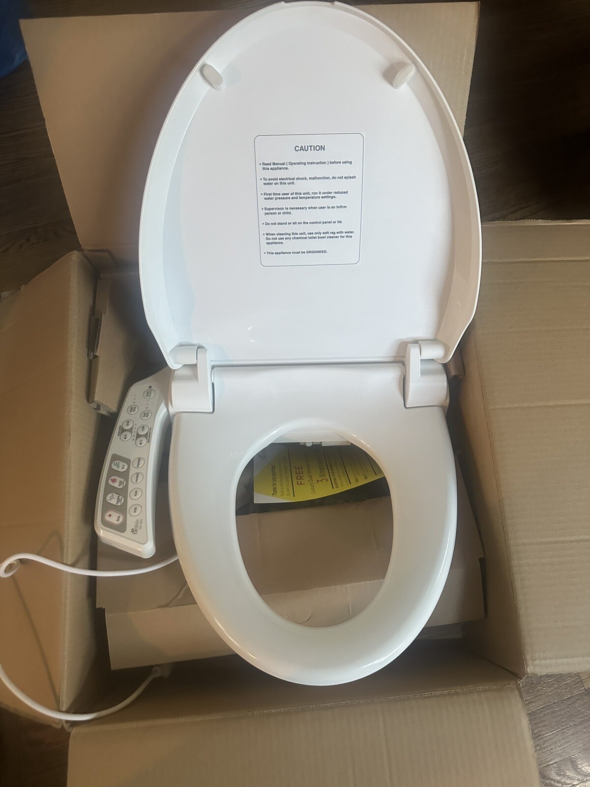 BioBidet Ultimate BB600 Bidet Toilet Seat, adjustable Heated Seat, Round WHITE eBay