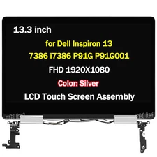 FHD for Dell Inspiron 13 7386 P91G LCD Touch Screen Complete upper part Assembly