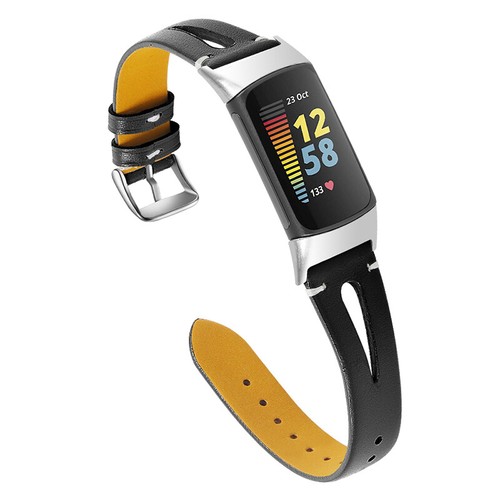 Replacement For Fitbit Charge 6 5 4 3 2 Genuine Leather Strap Wrist Watch Band - Picture 17 of 23