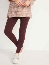 Old Navy High Rise Ankle Leggings-Maroon-Size 2X-NWOT