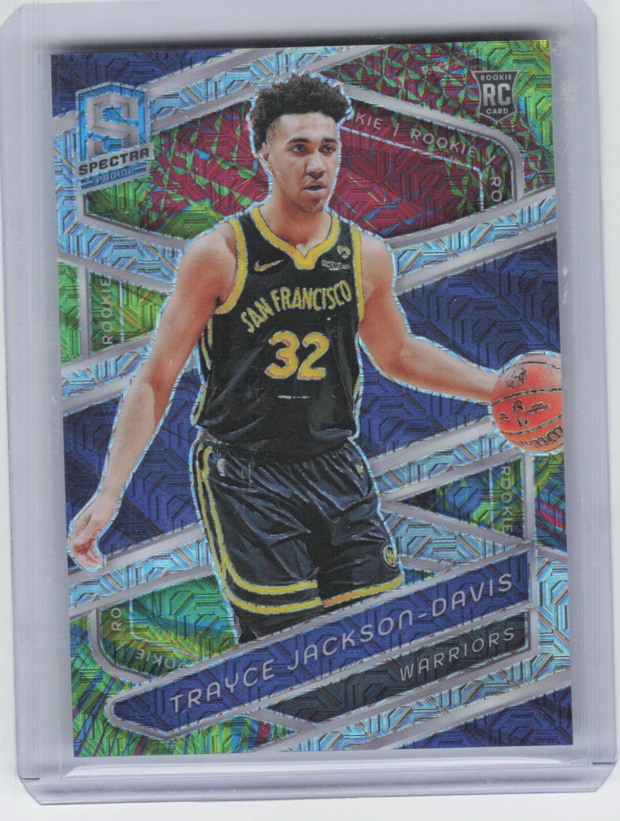 2023-24 Panini Spectra Trayce Jackson-Davis #175 Rookie Meta Prizm /25 Warriors