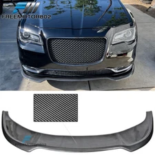 Fits 15-23 Chrysler 300 SRT PP Carbon Fiber Print Front Bumper Lip Splitter