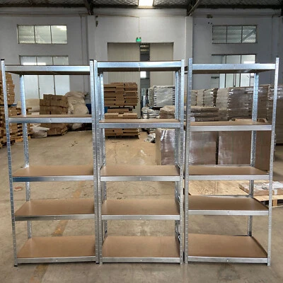 DAYPLUS® 5 Tier - Garage Shed Racking Heavy Duty Storage Shelving Units Boltless Shelves