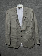 J. CREW LUDLOW Men's 42L TOLLEGNO 1900 Stretch Gray Blazer Stitched Lapel