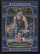 2021-22 Panini Select Retail Blue Silver Prizm Santi Aldama RC #64 Memphis