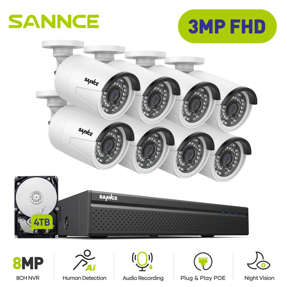 Hi vision cctv camera hotsell & digital video recorder