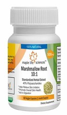 Marshmallow Root 10:1 Extract Capsules Althaea Officinalis 40 Polysaccharides