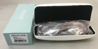 New Derek Lam 10 Crosby 201 Cognac Tortoise Eyeglass Frames 48-21-140
