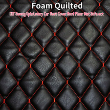 Faux Leather Fabric Foam Quilted Waterproof DIY Car Seat Mat Upholstery Material