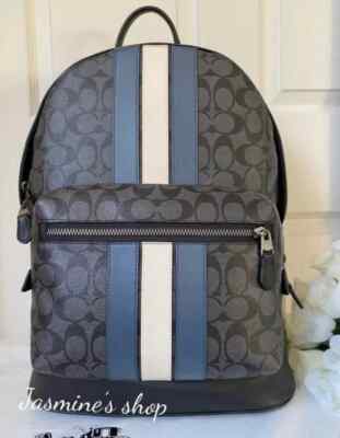 NWT coach West Backpack In Signature Canvas 3001/2736 Value $550