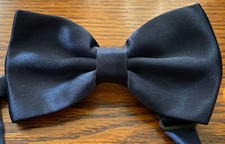 Men's Adjustable Bow Tie Dark Navy Blue for Formal/Casual Occasions Brand New
