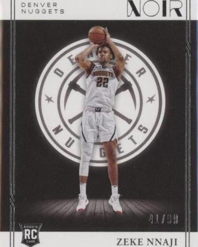 2020-21 Panini Prizm Draft Picks Red Ice Prizm Zeke Nnaji #74