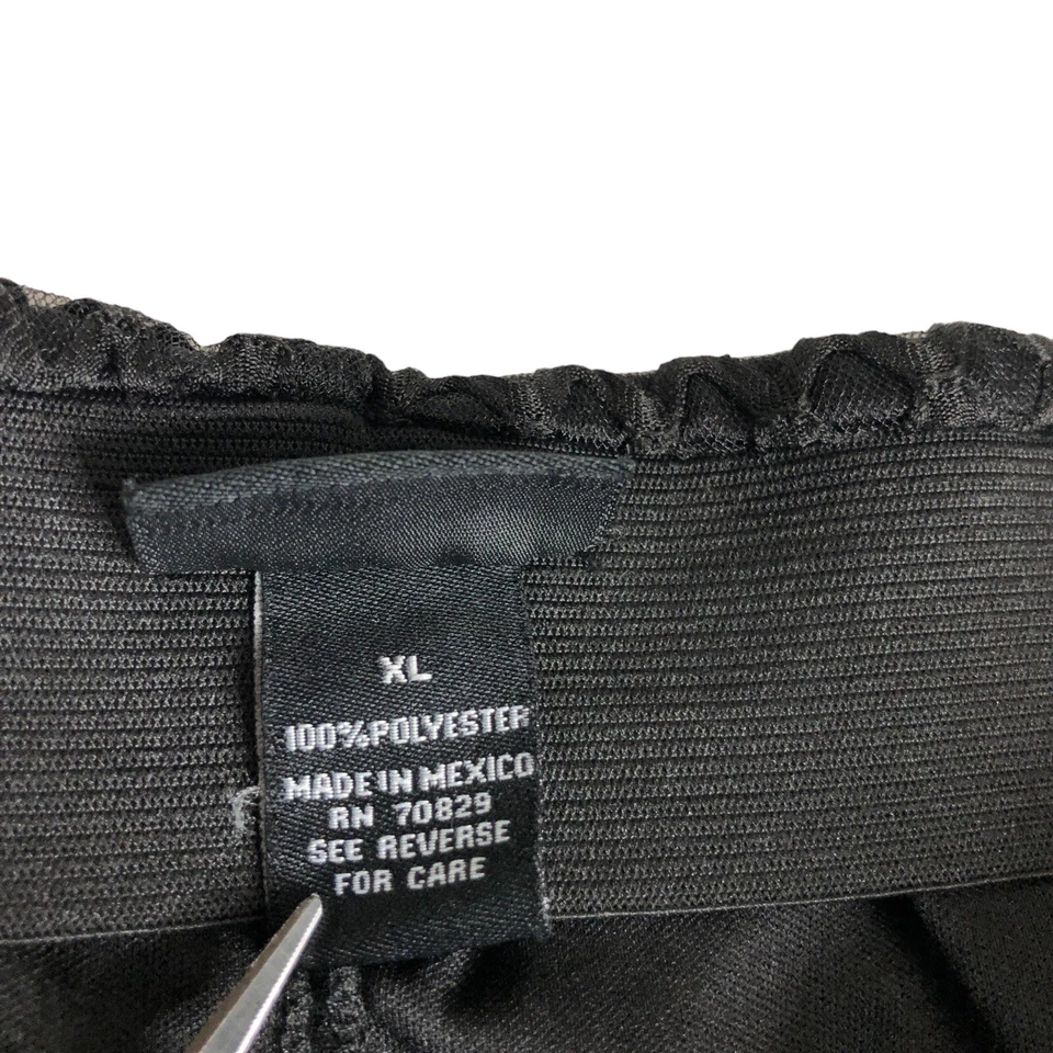 Saia feminina vintage Rue 21 XL preta forrada de malha Y2k Mall gótica streetwear anos 90 Rave - Imagem 3 de 4