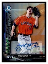Kyle Tucker Astros 2017 Bowman Chrome Scouts Top 100/50 Auto RC